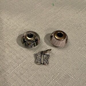 Butterfly Charm and Bead Set